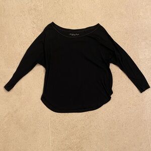 American Eagle Outfitters Black Long Sleeve Top